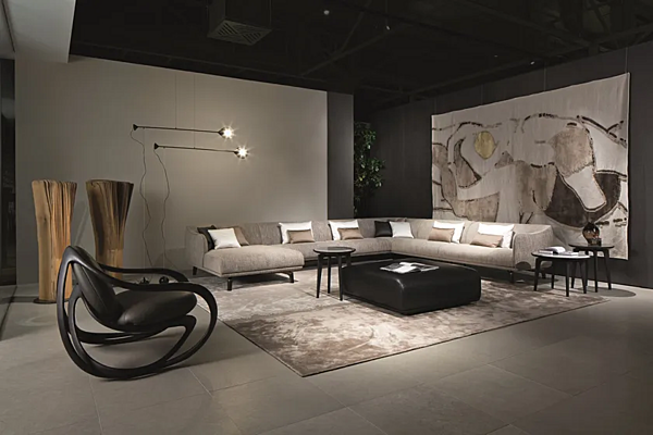 Ecksofa aus Stoff mit Chaiselongue GIORGETTI DRIVE Fabrik GIORGETTI aus Italien. Foto №2