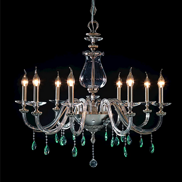 Kronleuchter mit Swarovski Kristallen Flora L8 Euroluce Lampadari Fabrik EUROLUCE LAMPADARi aus Italien. Foto №2