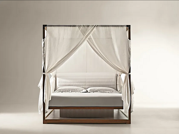 Doppelbett mit gepolsterter Rückenlehne GIORGETTI IRA 54270 Fabrik GIORGETTI aus Italien. Foto №7