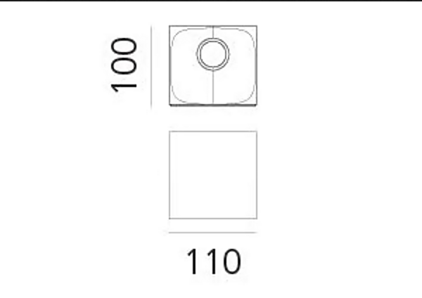 LED dimmbare Wandleuchte aus Aluminium Artemide Aede 0041020A Fabrik Artemide aus Italien. Foto №3