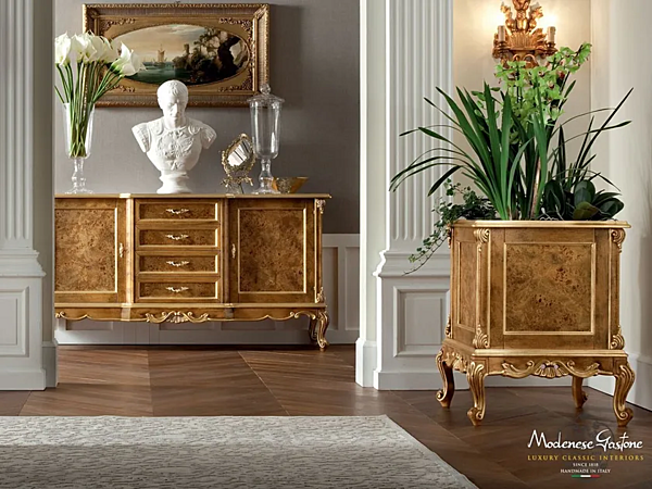 Pflanzentopf aus massivem Holz Modenese Luxury Interiors 12666 Fabrik MODENESE GASTONE aus Italien. Foto №1