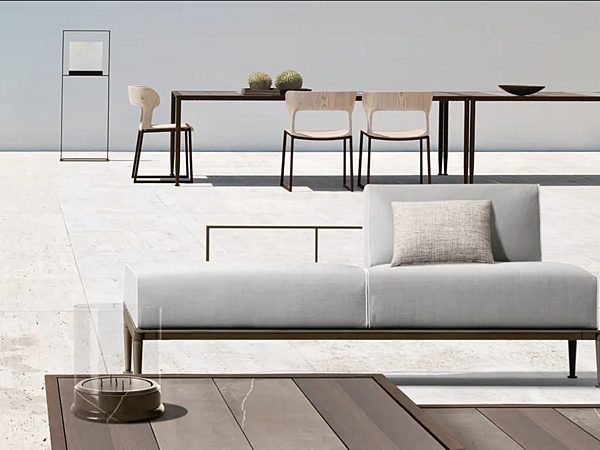 Gartenstuhl mit Schlittenbasis aus Aluminium GEA GIORGETTI 87040 Fabrik GIORGETTI aus Italien. Foto №6