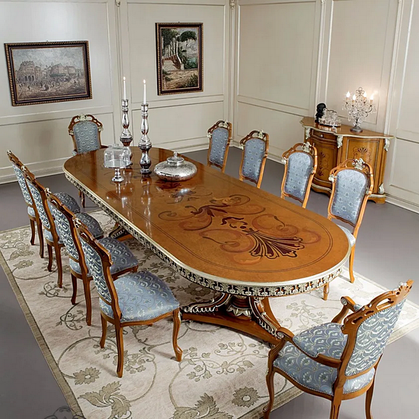 Ovaler Tisch aus Holz Modenese Luxury Interiors 13139 Fabrik MODENESE GASTONE aus Italien. Foto №2