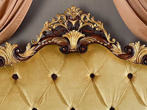 Doppelbett mit hoher gepolsterter Rückwand Modenese Luxury Interiors 13201 Fabrik MODENESE GASTONE aus Italien. Foto №3