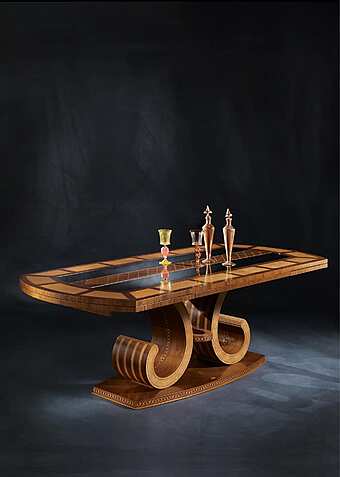 Ovaler Esstisch mit Ausziehfunktion aus Holz CARPANELLI ARTS Fabrik CARPANELLI aus Italien