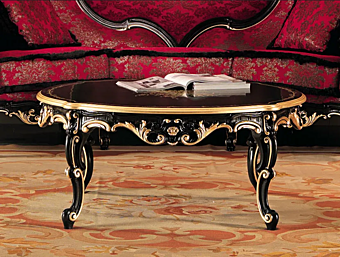 Niedriger Couchtisch aus massivem Holz Modenese Luxury Interiors 11614 Fabrik MODENESE GASTONE aus Italien