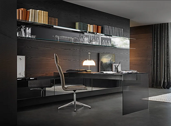 Eck-Schreibtisch aus Kristall Gallotti&Radice Air Desk 1 Fabrik Gallotti & Radice aus Italien. Foto №8