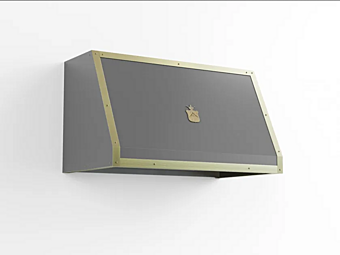 Wandmontierte Lackierte Metall Dunstabzugshaube mit Integrierter Beleuchtung Officine Gullo CPD017 CPD017 Fabrik Officine Gullo aus Italien