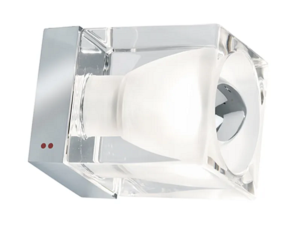 Wandmontierte Kristallspotlampe Fabbian Cubetto Fabrik Fabbian aus Italien. Foto №1