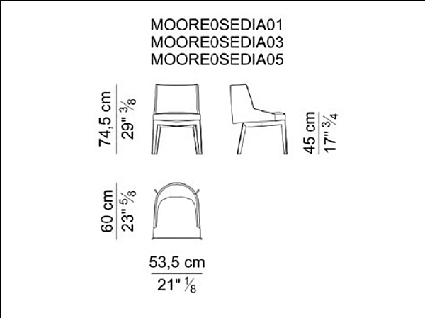 Lederstuhl Moore I 4 Mariani Fabrik i 4 Mariani aus Italien. Foto №4