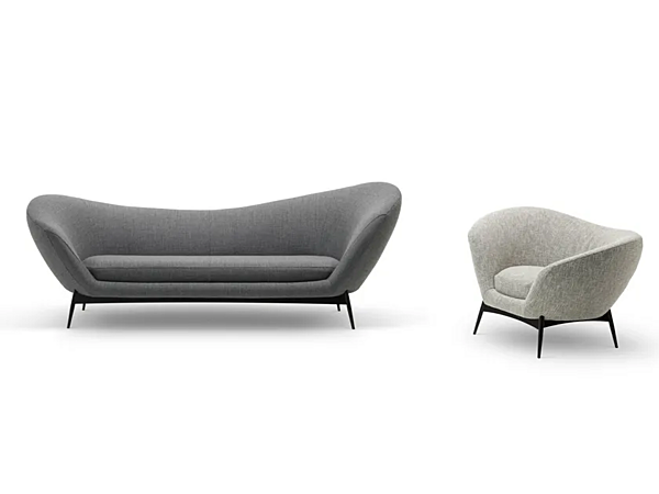 Stoffarmstuhl mit Armlehnen Saba Oltremare Fabrik SABA aus Italien. Foto №3