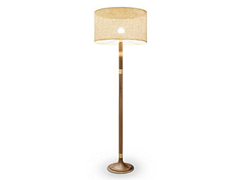 Stehlampe aus Stroh Partagas FORMITALIA VIENNA Partagas-FloorLamp Fabrik FORMITALIA aus Italien