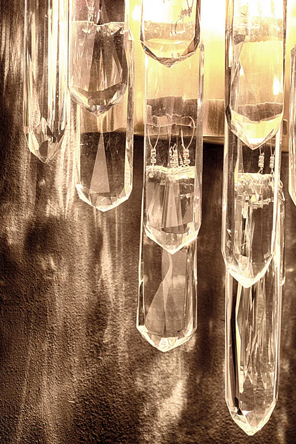 Wandlampe aus Messing mit Kristallen BRABBU Naicca Fabrik BRABBU aus Italien. Foto №8