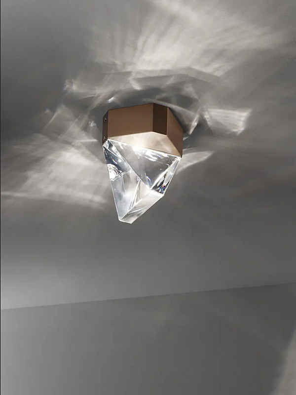 LED-Deckenlampe aus Kristall Fabbian Tripla Fabrik Fabbian aus Italien. Foto №3