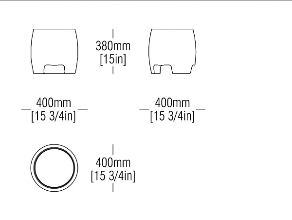 Runder Couchtisch aus Zement und Glas MisuraEmme Boston Fabrik MisuraEmme aus Italien. Foto №6
