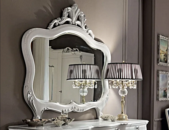 Wandmontierter gerahmter Spiegel aus Glas Modenese Luxury Interiors 11630 Wandmontierter gerahmter Spiegel aus Glas Modenese Luxury Interiors 11630 Fabrik MODENESE GASTONE aus Italien