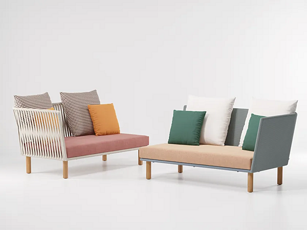 Modularer 2-Sitzer Gartensofa aus Stoff KETTAL Bitta Fabrik KETTAL aus Italien. Foto №2