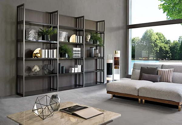 Freistehendes Holzregal mit Gitterdesign i 4 Mariani Fabrik i 4 Mariani aus Italien. Foto №6