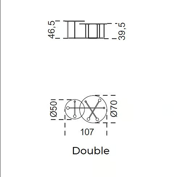 Runder Kaffeetisch aus Kristall Connection Gallotti&Radice Fabrik Gallotti & Radice aus Italien. Foto №3