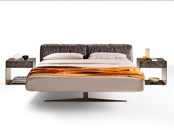 Doppeltbett mit gepolsterter Rückenlehne aus Stoff LAGO Soft 1762 1762 Fabrik LAGO aus Italien. Foto №1