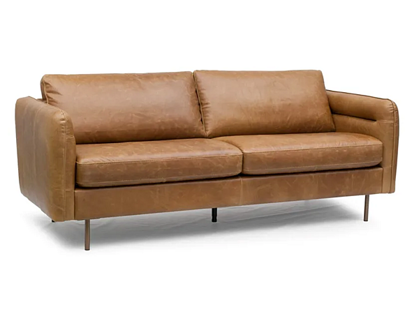 Zweisitzer Ledersofa Eleganz Marinelli Home M1347 Fabrik Marinelli Home aus Italien. Foto №2