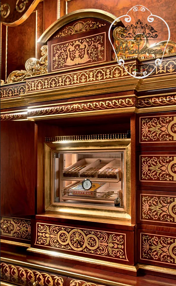 Holz Highboard mit Schubladen 14640 Modenese Luxury Interiors Fabrik MODENESE GASTONE aus Italien. Foto №2