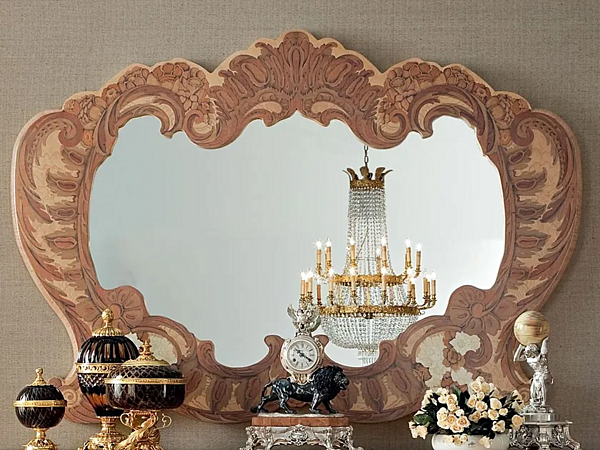 Wandmontierter gerahmter Spiegel aus Glas Modenese Luxury Interiors 13670 Fabrik MODENESE GASTONE aus Italien. Foto №1