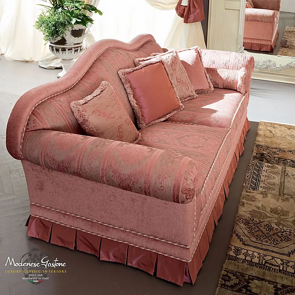 Zweisitzer Stoffsofa mit gepolsterter Rückenlehne Modenese Luxury Interiors 13407 Fabrik MODENESE GASTONE aus Italien. Foto №2