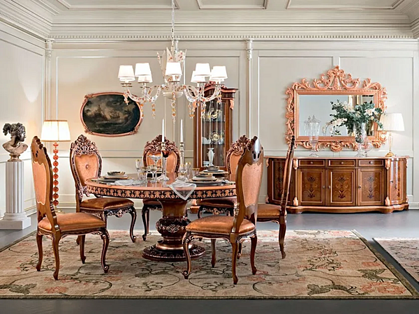 Polsterstuhl aus Stoff Modenese Luxury Interiors 13504 Fabrik MODENESE GASTONE aus Italien. Foto №3