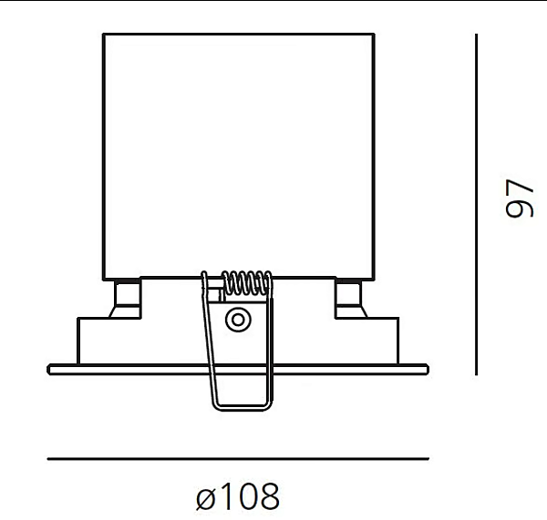 Einstellbarer Einbaustrahler aus Aluminium mit LED Artemide Parabola Fabrik Artemide aus Italien. Foto №8