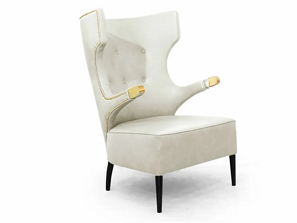 Sika Armchair mit Armlehnen aus Leder BRABBU Fabrik BRABBU aus Italien. Foto №10