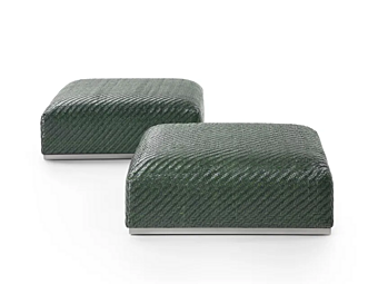 Pouf aus gegerbtem Leder Carmen FLEXFORM