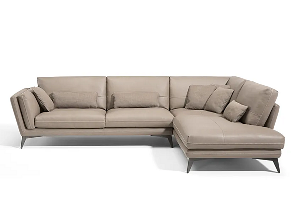 Ecksofa aus Leder mit Chaiselongue Marinelli Home Life M1079 Fabrik Marinelli Home aus Italien. Foto №1