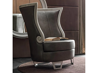 Lederarmchair mit Armlehnen CORTEZARI Gaudi 637