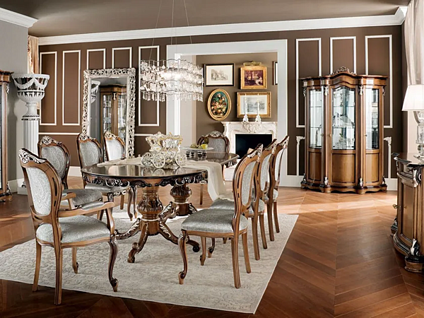 Barock Sessel mit Armlehnen aus Stoff Modenese Luxury Interiors 13509 Fabrik MODENESE GASTONE aus Italien. Foto №3