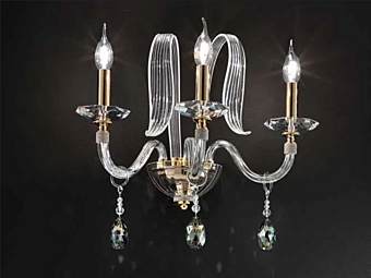 Wandleuchte aus Kristall mit Swarovski-Kristallen Amelie A3 Euroluce Lampadari