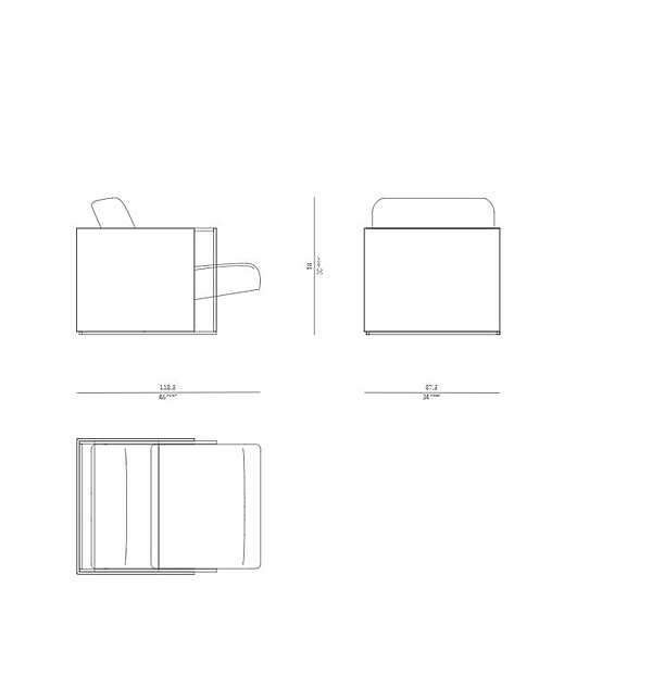 Sessel ROSSATO RHC-21 Fabrik ROSSATO aus Italien. Foto №9
