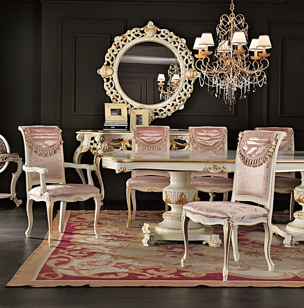 Wandmontierter gerahmter Spiegel aus Glas Modenese Luxury Interiors 11632 Fabrik MODENESE GASTONE aus Italien. Foto №3