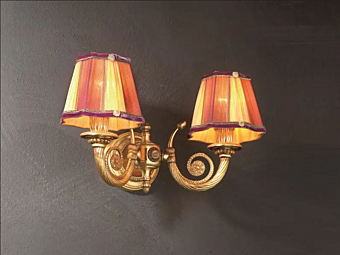 Wandleuchte aus Glas mit goldenen Akzenten Euroluce Lampadari Lady A2
