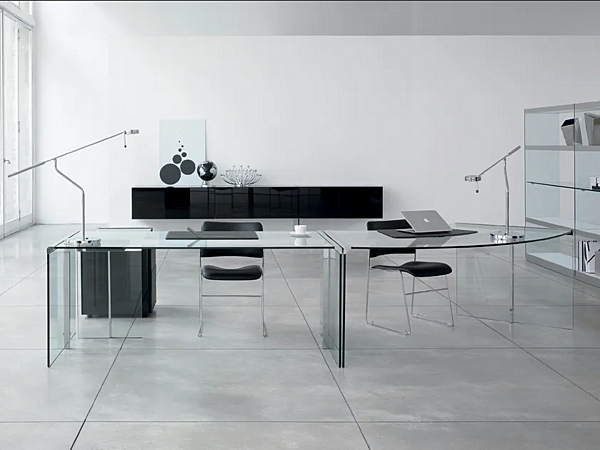 Kristall Bürotisch Präsident Senior Junior Gallotti Radice Fabrik Gallotti & Radice aus Italien. Foto №11