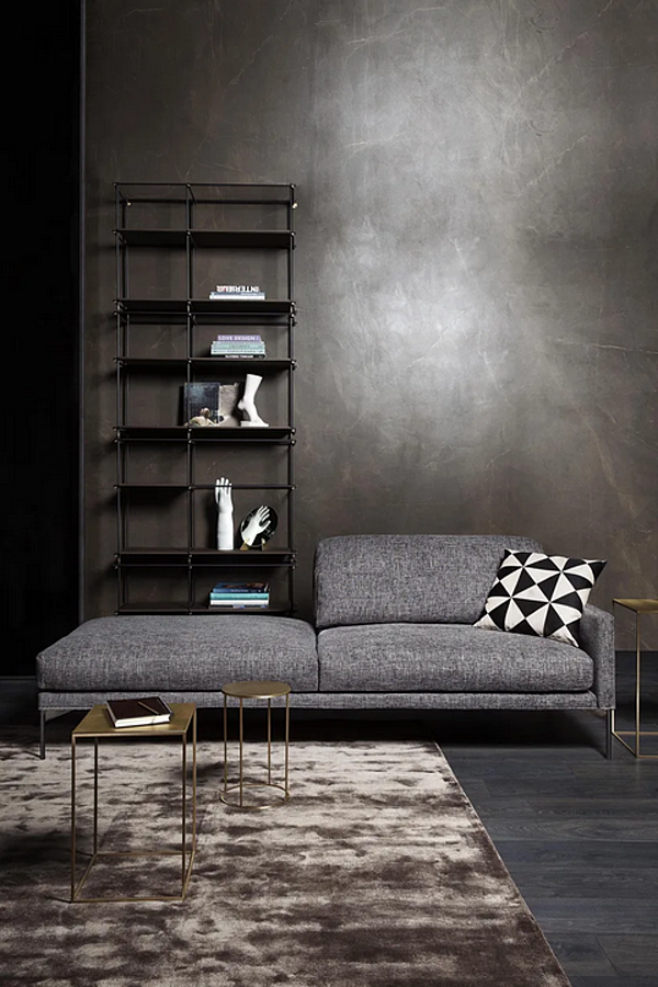 Sektionaler Sofa aus Leder oder Stoff 110 modern VIBIEFFE Fabrik VIBIEFFE aus Italien. Foto №11