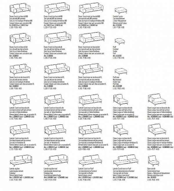 Sofa DITRE ITALIA Dalton soft comp_02 Fabrik DITRE ITALIA aus Italien. Foto №3