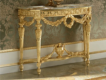 Konsolentisch aus Holz Demilune Modenese Luxury Interiors 14605 Konsolentisch aus Holz Demilune Modenese Luxury Interiors 14605 Fabrik MODENESE GASTONE aus Italien