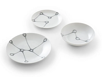 Porzellan Teller Set Floema GIORGETTI GA474G Porzellan Teller Set Floema GIORGETTI GA474G Fabrik GIORGETTI aus Italien