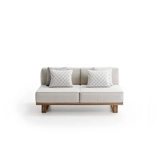 Zweisitzer Gartensofa aus Stoff und Teak Atmosphera 9 Zero 9.0.M1.MC Fabrik ATMOSPHERA aus Italien. Foto №12