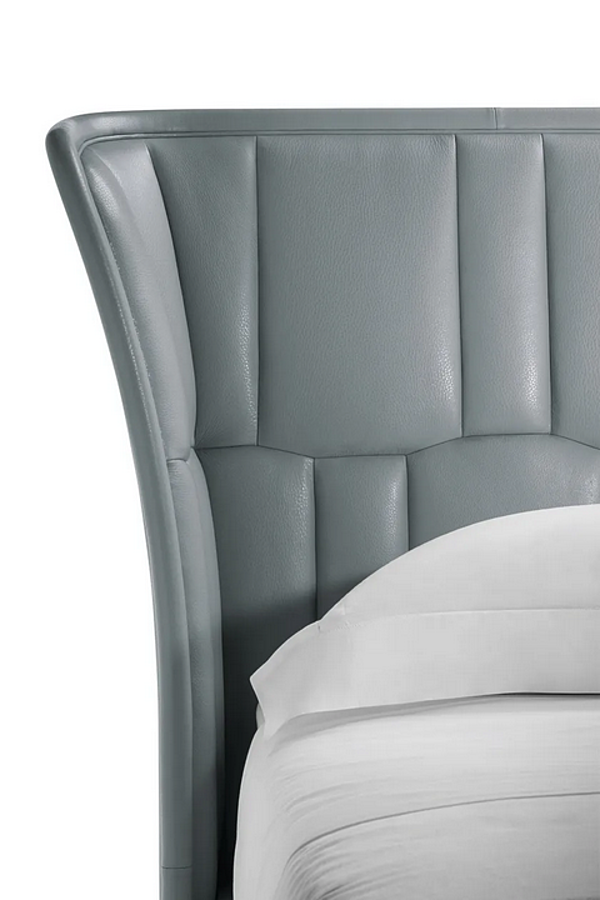 Doppelbett aus Leder mit gepolstertem Kopfteil POLTRONA FRAU LOLA DARLING Fabrik POLTRONA FRAU aus Italien. Foto №4