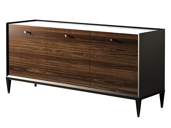 Marmor und Holz Sideboard mit Schubladen Eclipse CPRN HOMOOD E221 Fabrik CPRN HOMOOD aus Italien. Foto №1