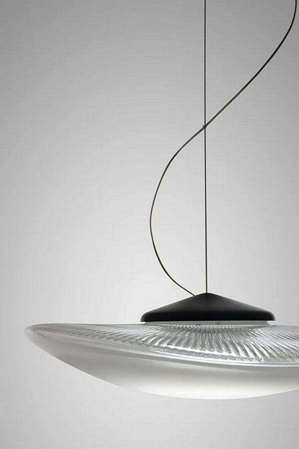 LED Pendelleuchte aus geblasenem Glas Fabbian Loop Fabrik Fabbian aus Italien. Foto №3
