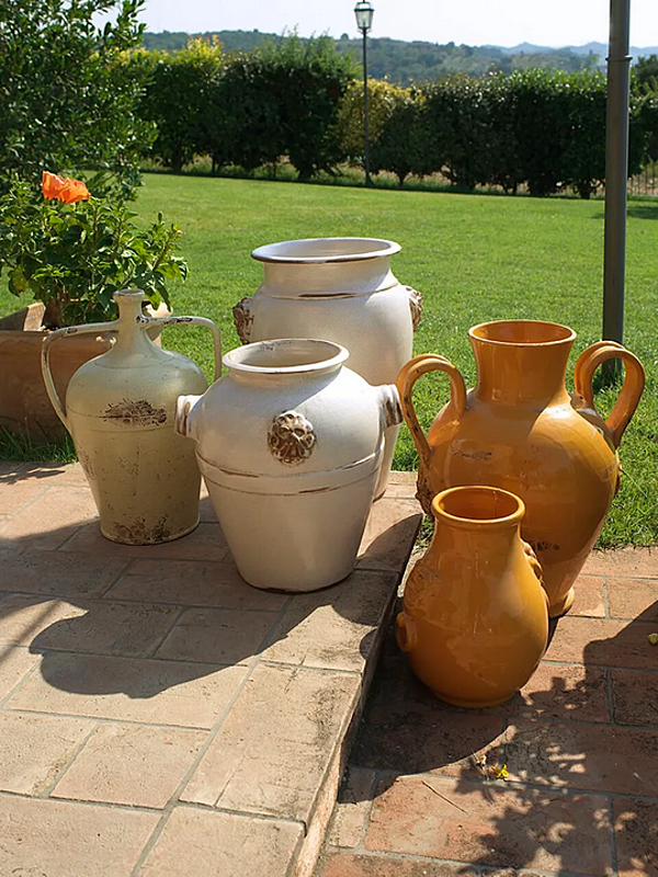 Handgefertigte Keramikvase Arcaica L_Antica Deruta AC/1026/40/AZU, AC/1026/40/B, AC/1026/40/BLU Fabrik L'Antica Deruta aus Italien. Foto №6