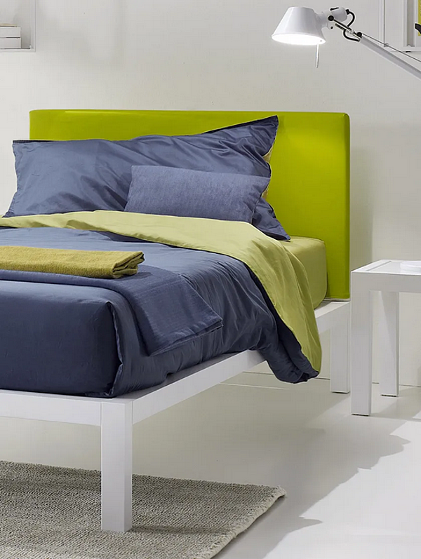 Einzelbett mit abnehmbarem Bezug und gepolstertem Kopfteil Lera Air Duomo Design Fabrik Duomo Design aus Italien. Foto №2